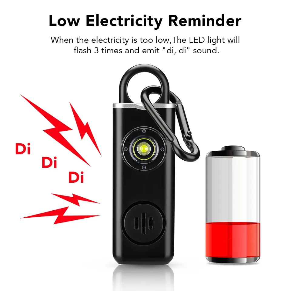 130dB Self Defense Alarm Carry - Personal Alarm Keychain 评论和价格